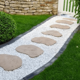 Dolomit Taşı Tamburlu Beyaz Taş 20 Kg 50 Paket - Ege Peyzaj Bahçe Çim