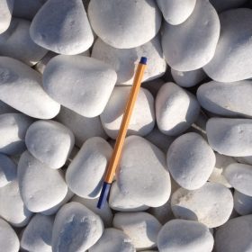 Dolomit Taşı Tamburlu Beyaz Taş 20 Kg 50 Paket - Ege Peyzaj Bahçe Çim